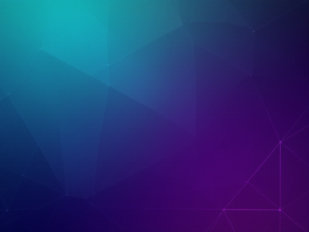 An abstract background with a gradient transitioning from teal to deep purple, overlaid with subtle geometric lines and shapes forming a modern, dynamic design.